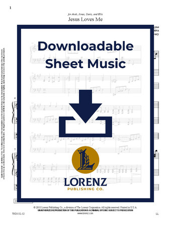 Jesus Loves Me - Organ Sheet Music (Digital download)