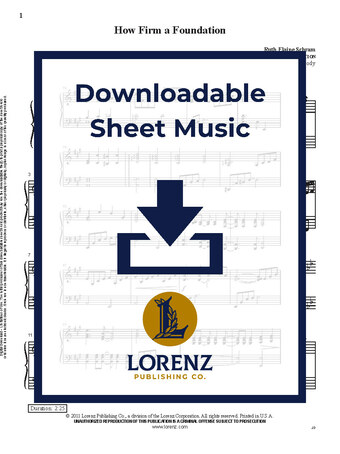 How Firm a Foundation - Piano Sheet Music (Digital download)