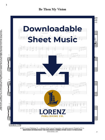 Be Thou My Vision - Piano Sheet Music (Digital download)