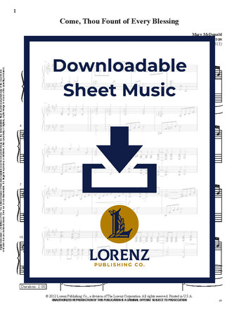 Come, Thou Fount of Every Blessing - Piano Sheet Music (Digital download)