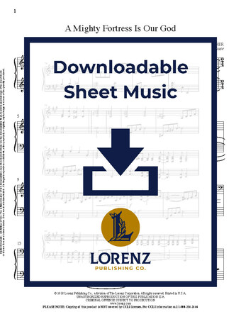 A Mighty Fortress Is Our God - Piano Sheet Music (Digital download)