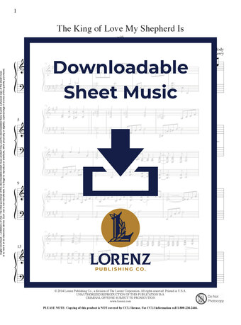 The King of Love My Shepherd Is with The Lord's My Shepherd - Piano Sheet Music (Digital download)