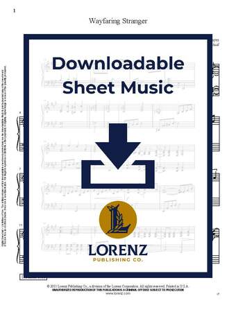 Wayfaring Stranger - Piano Sheet Music (Digital download)