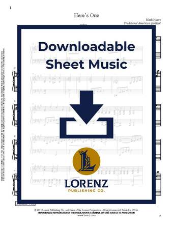 Here’s One - Piano Sheet Music (Digital download)