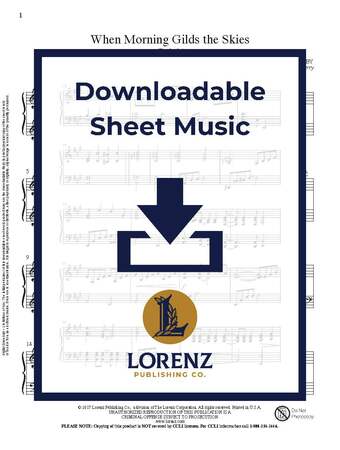 When Morning Gilds the Skies - Piano Sheet Music (Digital download)