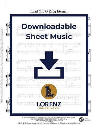 Lead On, O King Eternal - Piano Sheet Music (Digital download)