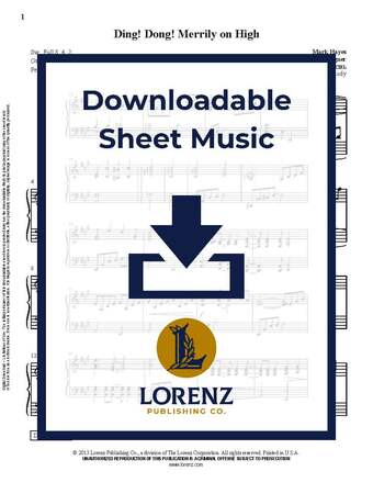 Ding! Dong! Merrily on High - Organ Sheet Music (Digital download)