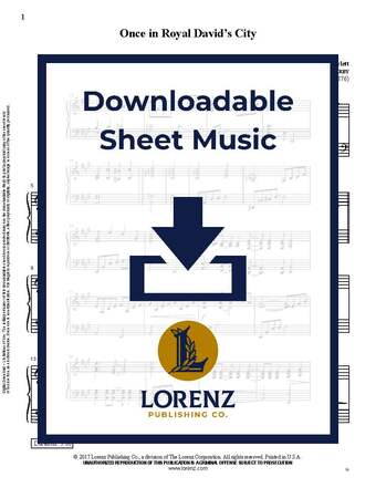 Once in Royal David's City - Piano Sheet Music (Digital download)