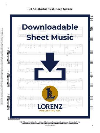 Let All Mortal Flesh Keep Silence - Piano Sheet Music (Digital download)