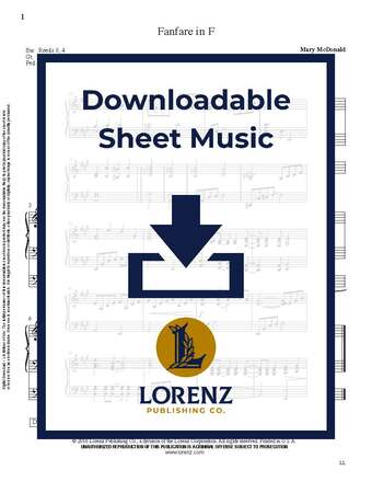 Fanfare in F - Organ Sheet Music (Digital download)
