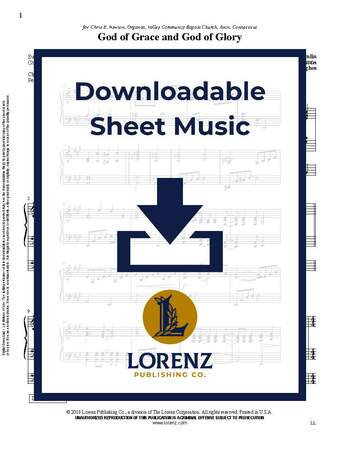 God of Grace and God of Glory - Organ Sheet Music (Digital download)
