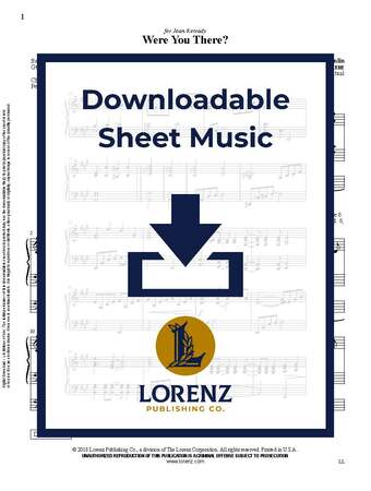 Were You There? - Organ Sheet Music (Digital download)