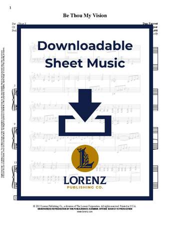 Be Thou My Vision - Organ Sheet Music (Digital download)