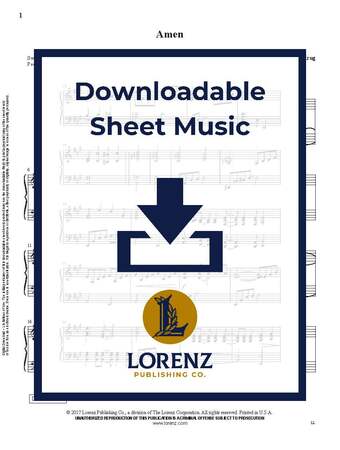 Amen - Organ Sheet Music (Digital download)