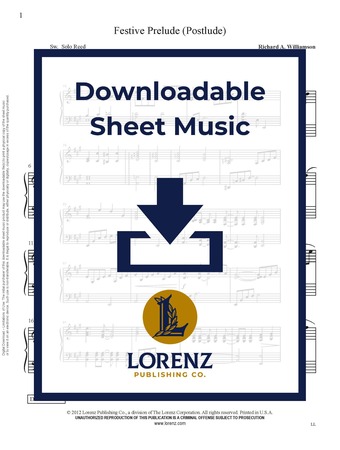Festive Prelude (Postlude) - Organ Sheet Music (Digital download)