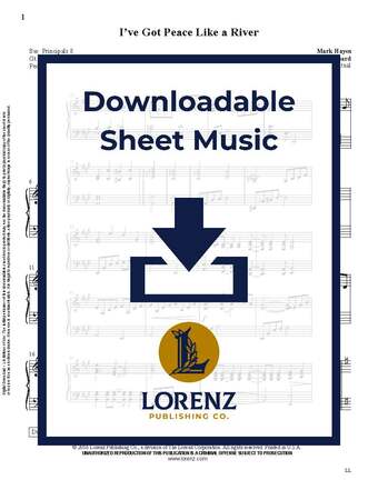 I've Got Peace Like a River - Organ Sheet Music (Digital download)