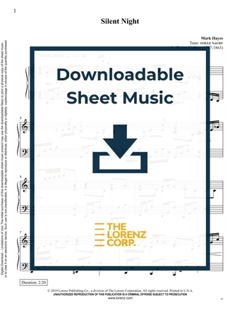 Silent Night - Piano Sheet Music (Digital download)