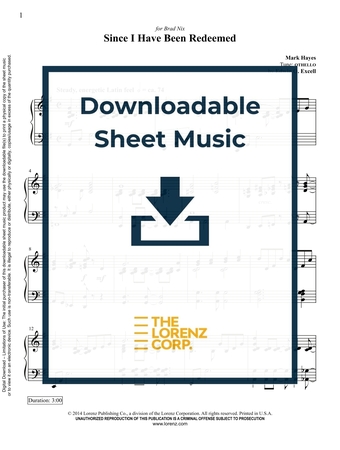 Since I Have Been Redeemed - Piano Sheet Music (Digital download)