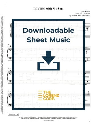 It Is Well with My Soul - Piano Sheet Music (Digital download)