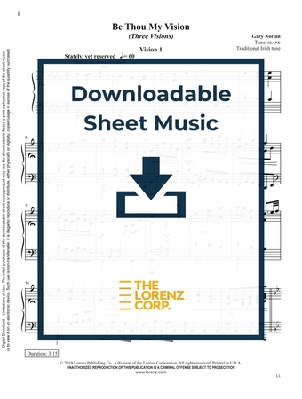 Be Thou My Vision - Piano Sheet Music (Digital download)