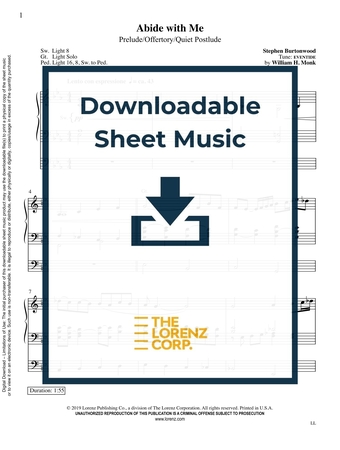 Abide with Me - Organ Sheet Music (Digital download)