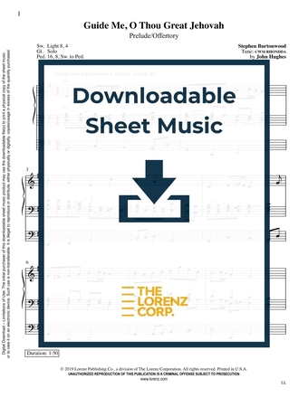 Guide Me, O Thou Great Jehovah - Organ Sheet Music (Digital download)