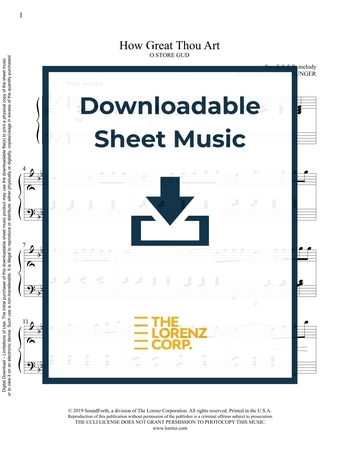 How Great Thou Art - Piano Sheet Music (Digital download)