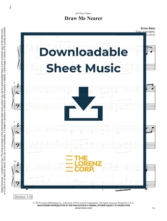 Draw Me Nearer - Piano Sheet Music (Digital download)