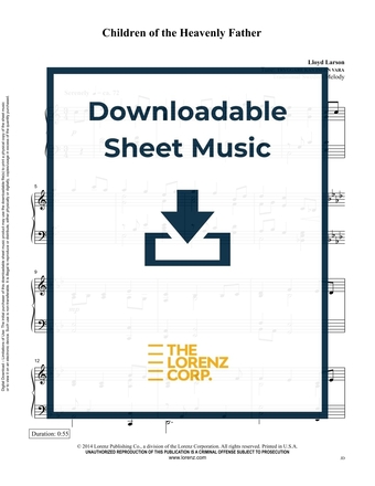 Children of the Heavenly Father - Piano Sheet Music (Digital download)