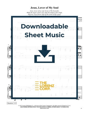 Jesus, Lover of My Soul - Piano Sheet Music (Digital download)