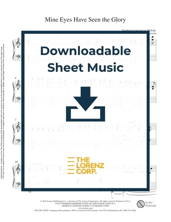 Mine Eyes Have Seen the Glory - Piano Sheet Music (Digital download)