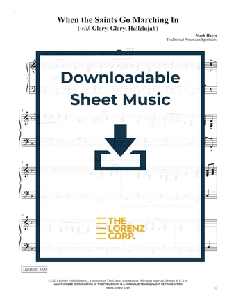 When the Saints Go Marching In - Piano Sheet Music (Digital download)