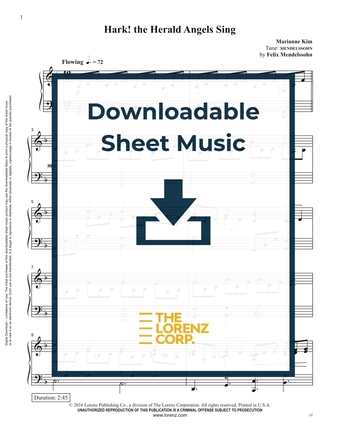 Hark! the Herald Angels Sing - Piano Sheet Music (Digital download)