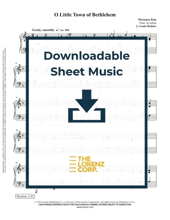 O Little Town of Bethlehem - Piano Sheet Music (Digital download)