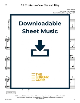 All Creatures of our God and King - Piano Sheet Music (Digital download)