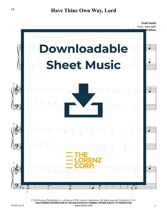 Have Thine Own Way, Lord - Piano Sheet Music (Digital download)