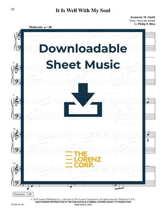 It Is Well With My Soul - Piano Sheet Music (Digital download)