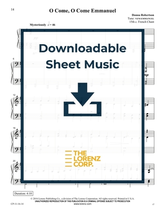 O Come, O Come Emmanuel - Piano Sheet Music (Digital download)