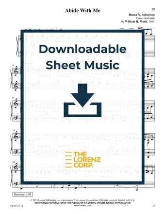 Abide With Me - Piano Sheet Music (Digital download)