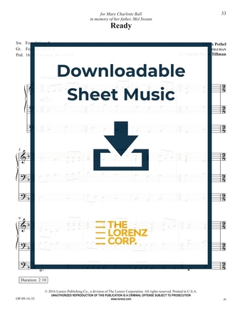 Ready - Organ Sheet Music (Digital download)