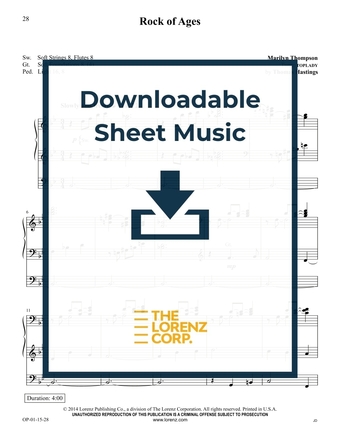 Rock of Ages - Organ Sheet Music (Digital download)