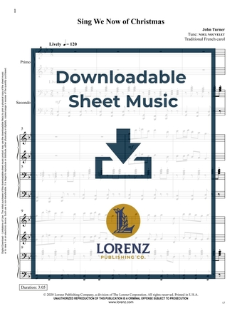 Sing We Now of Christmas (Piano 4-hand duet) - Downloadable Sheet Music