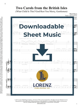 Two Carols from the British Isles (Piano 4-hand duet) - Downloadable Sheet Music
