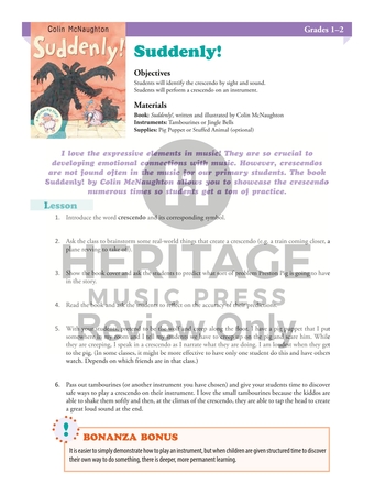 Suddenly! - Classroom Lesson/Activity (Digital download)