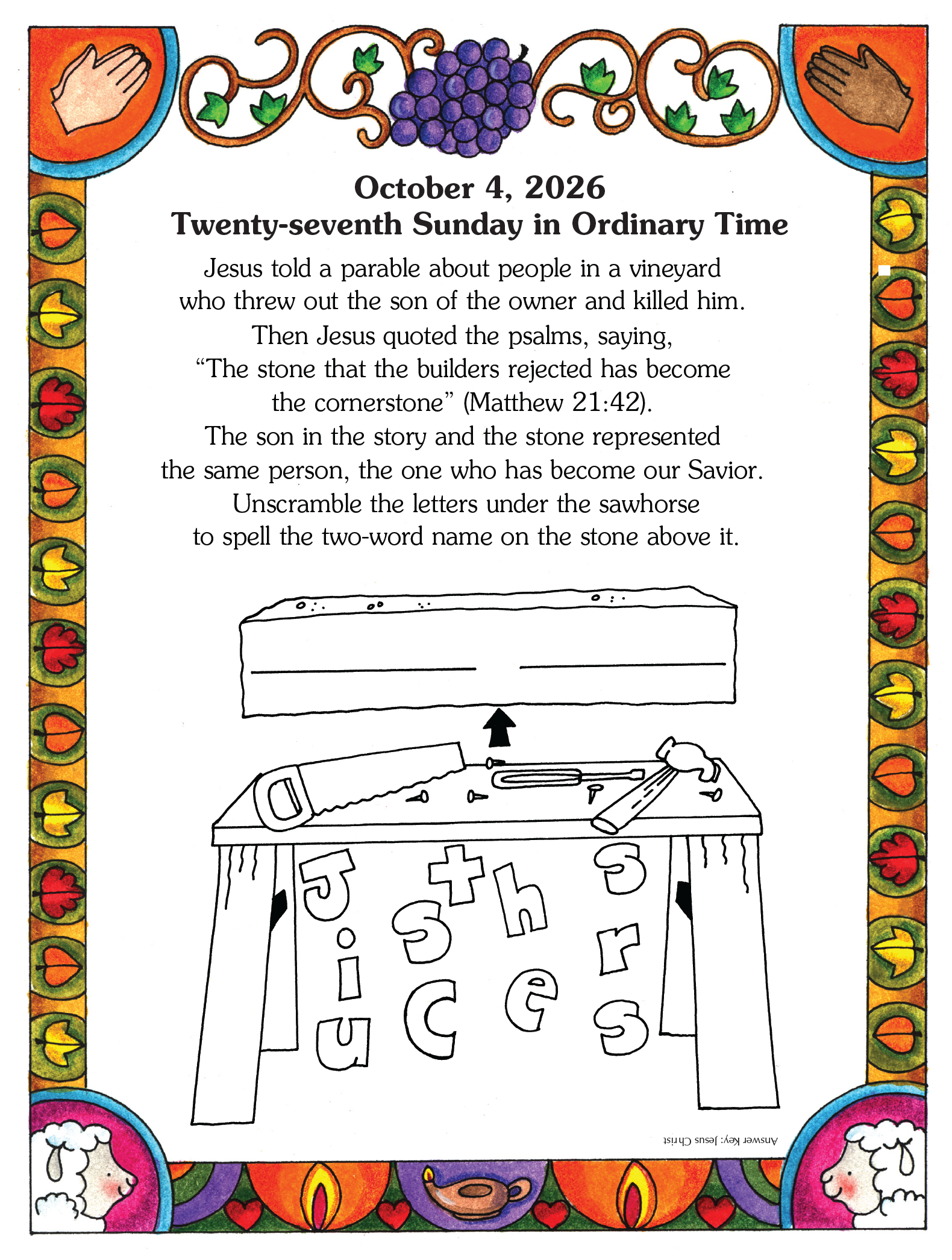 Catholic Corner: Children's Bulletins (Digital)