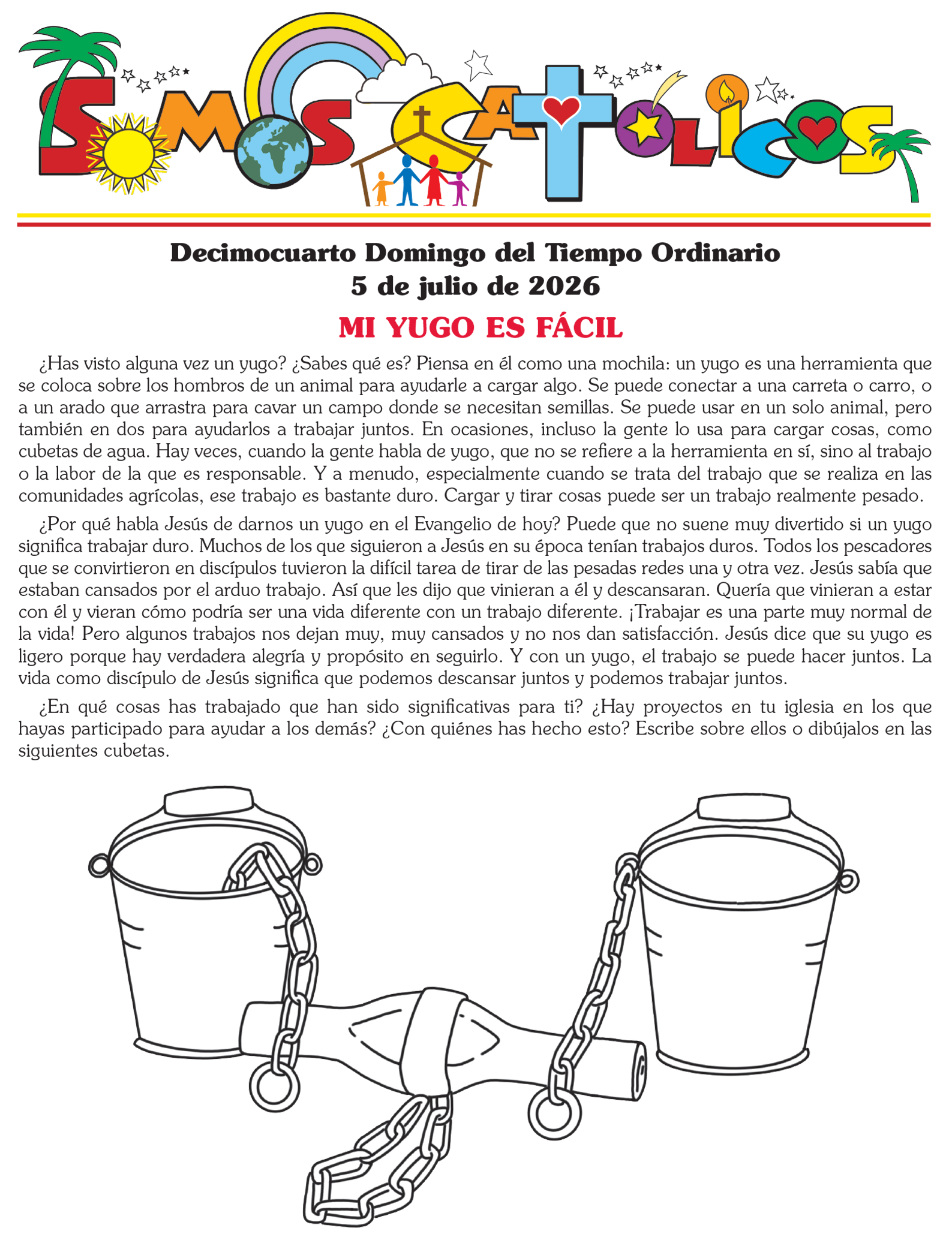 Somos Católicos: Los Boletines de Niños