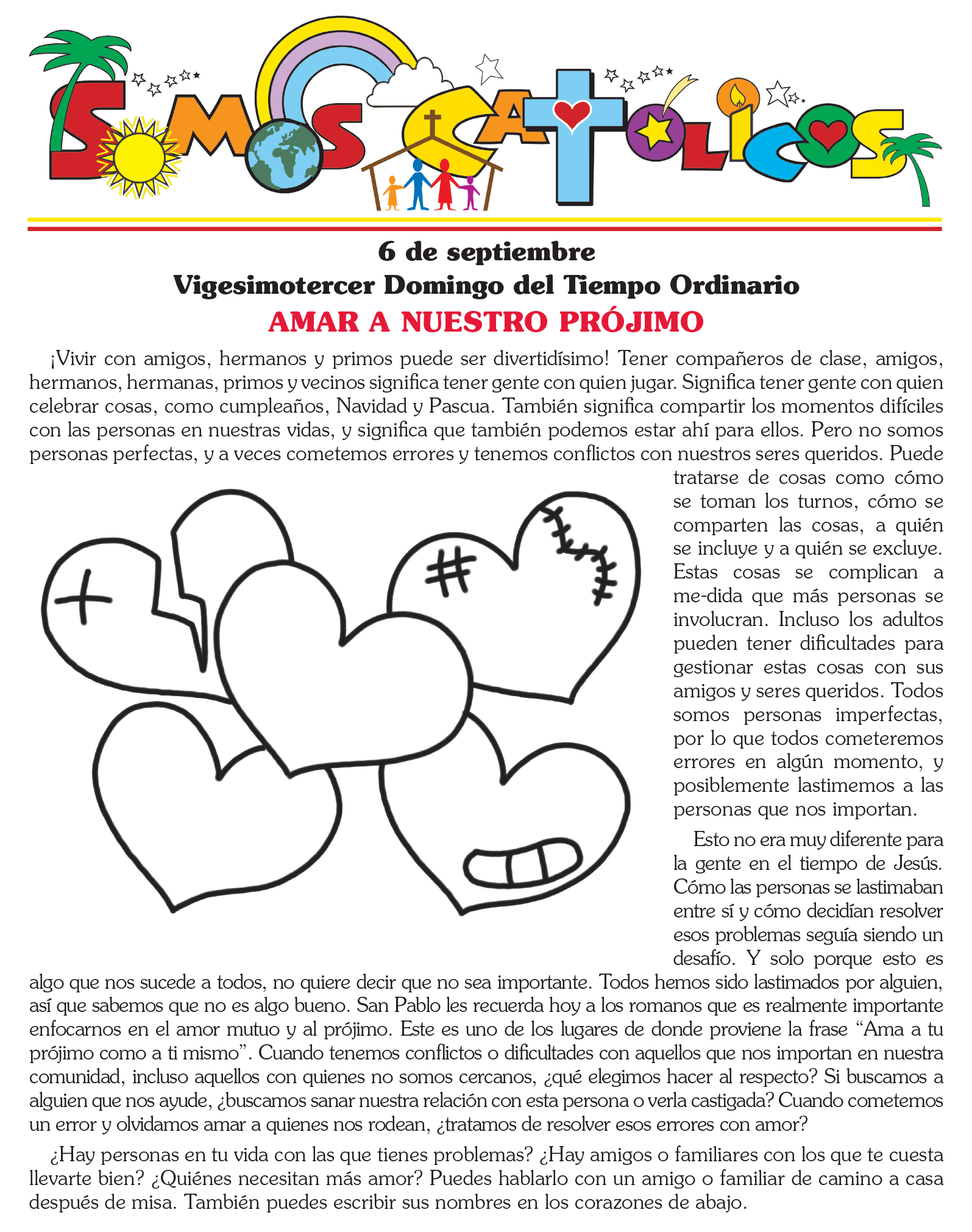 Somos Católicos: Los Boletines de Niños