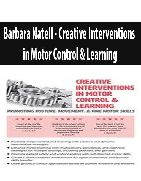 Barbara Natell - Creative Interventions in Motor Control & Learning