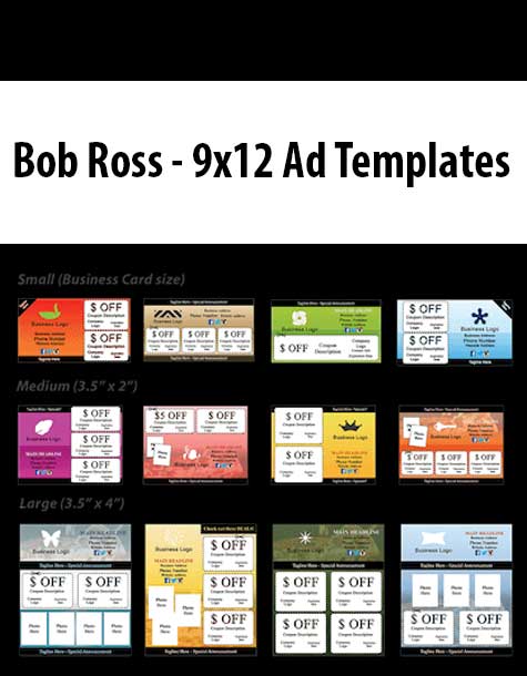 Bob Ross - 9x12 Ad Templates
