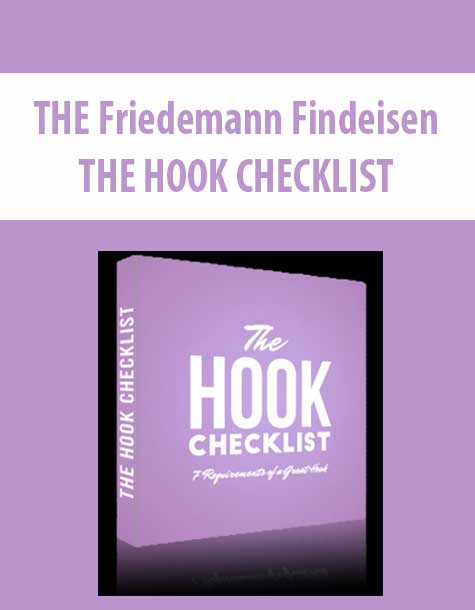 THE Friedemann Findeisen - THE HOOK CHECKLIST (incl. "Reading Notation") (incl.